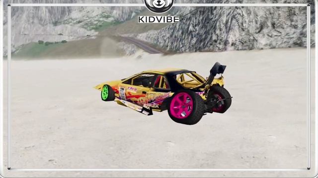 БЕЗУМНЫЕ ТАЧКИ КУВЫРКАЮТСЯ ПРИ СПУСКЕ С ГОРЫ В BEAM NG DRIVE!