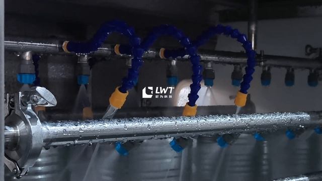 Линия розлива жидкостей в жестяные банки (станция для сортировки банок - сушильная машина)