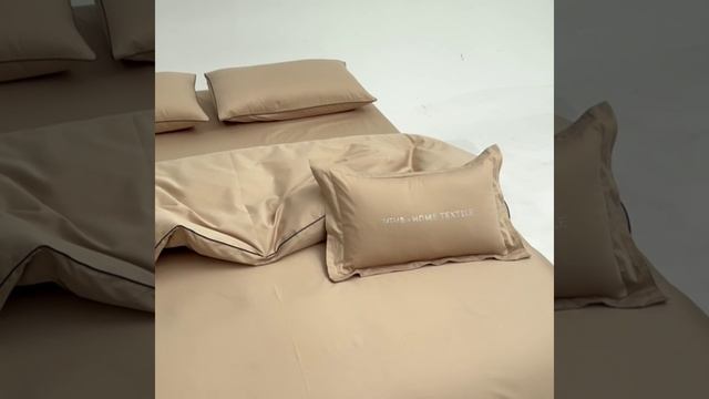 Комплект постельного белья Однотонный Сатин Элитный «Песчаная дюна»