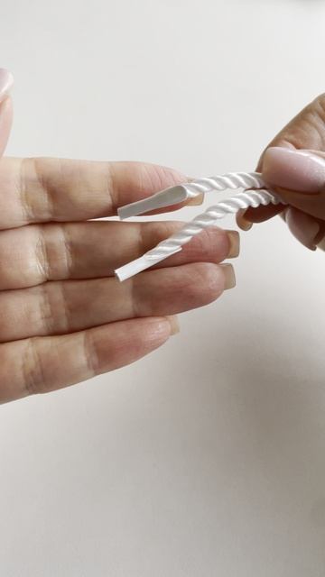 Шнур ручка для пакета. Витой 3х прядный шнур