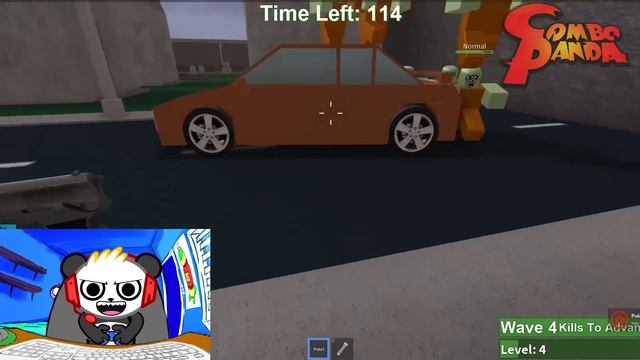 Roblox Zombie Rush! Let's Play With Combo Panda!