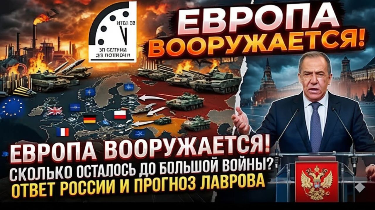 Европа вооружается! Сколько осталось до большой войны Как отреагирует Россия Прогноз от Лаврова