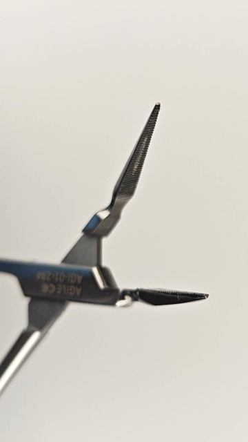 01-294 Щипцы для удаления фрагментов корней зубов изогнутые, AGILE