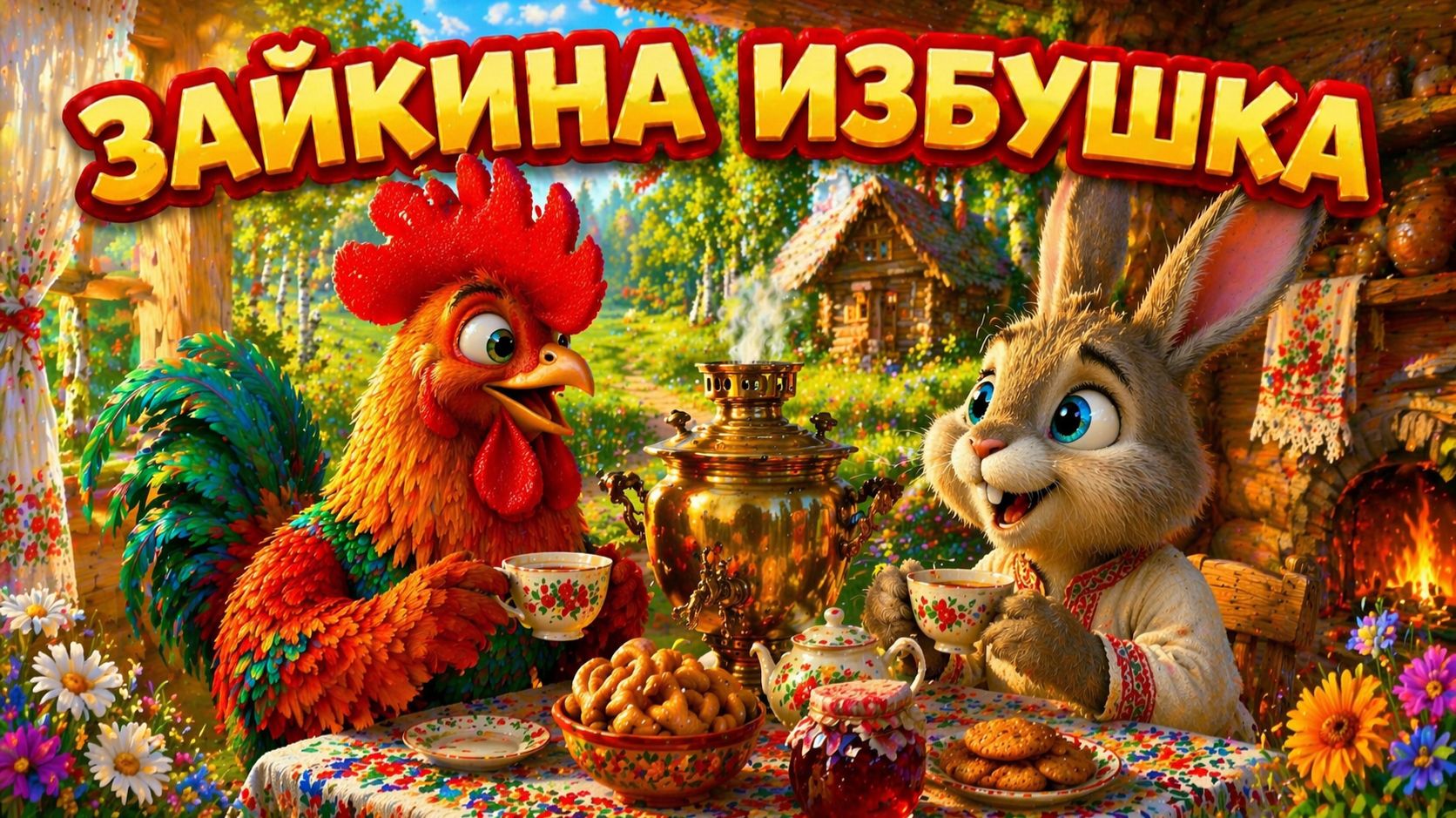 ЗАЮШКИНА ИЗБУШКА -  Мульт Сказка про зайчика для малышей!