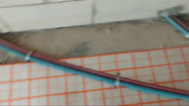 Укладка теплого пола в кухне-гостинной