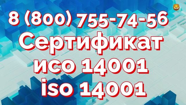 Сертификат системы экологического менеджмента Iso 14001