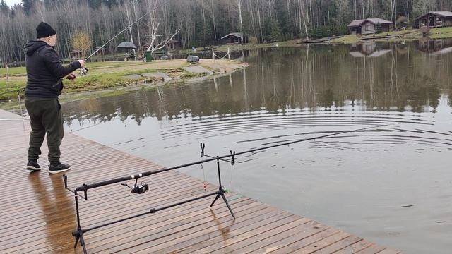 поимка форели