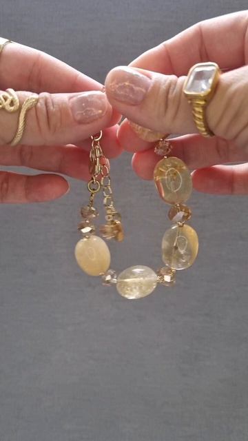 Браслет с цитрином