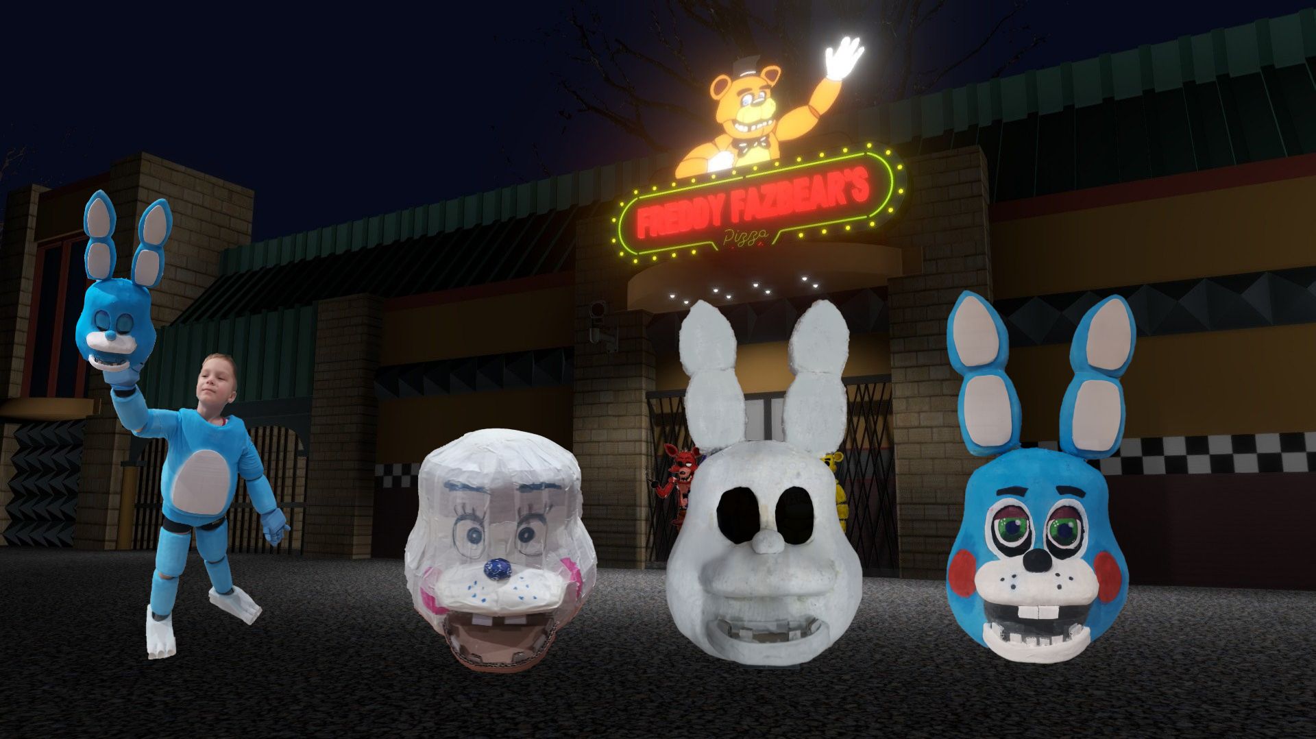 Игрушечный Бонни ФНАФ, FNAF Toy Bonnie делаем костюм аниматроника ЧАСТЬ 3 Финал