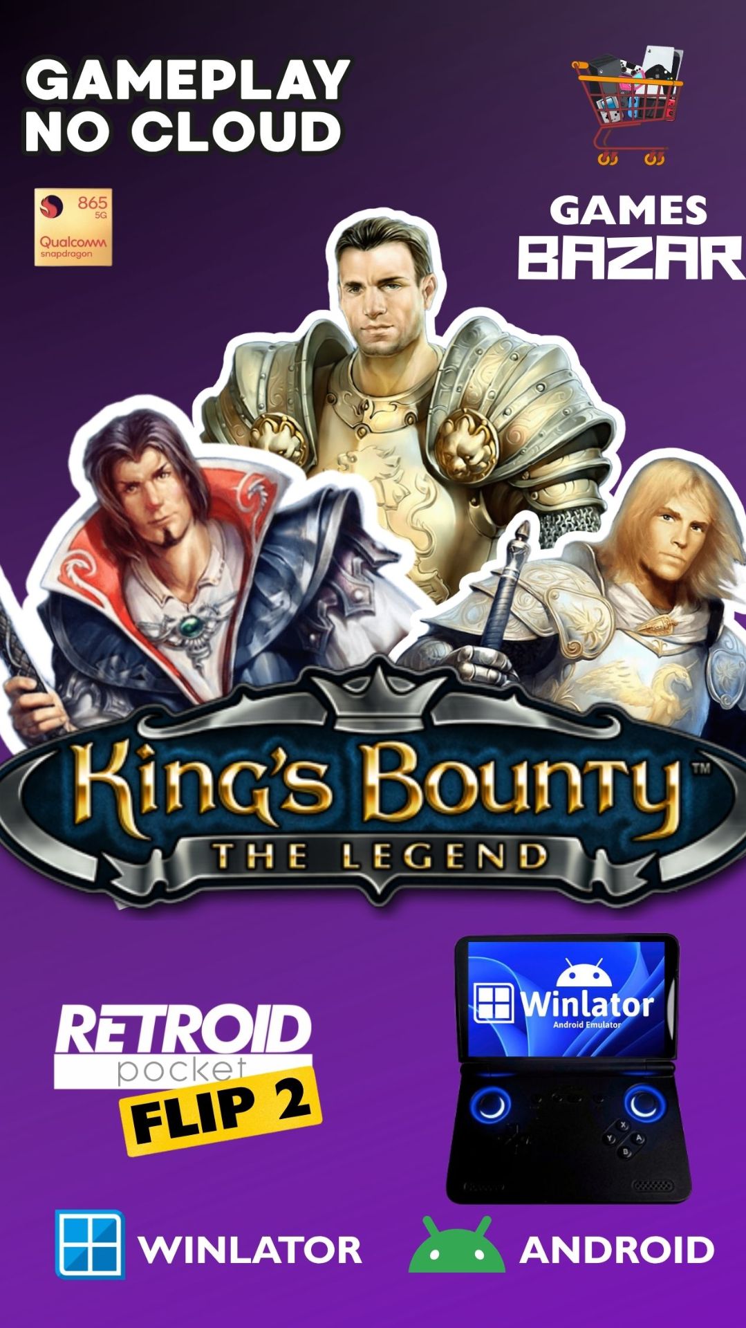 King’s Bounty.Легенда о рыцаре  Retroid Pocket Flip 2 Gameplay  Winlator V10.1 #winlator #emulation