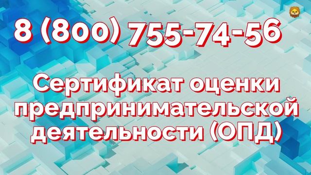Оформить сертификат оценки предпринимательской деятельности
