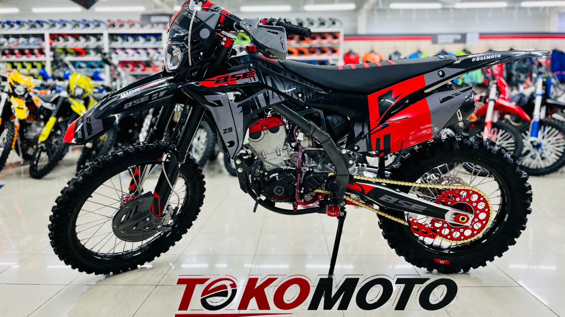 Кроссовый мотоцикл BSE Z8 Twin Grey-red