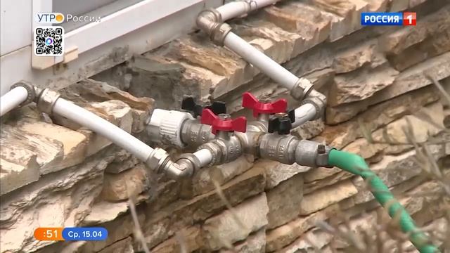 Фрагмент сюжета про автополив в эфире 