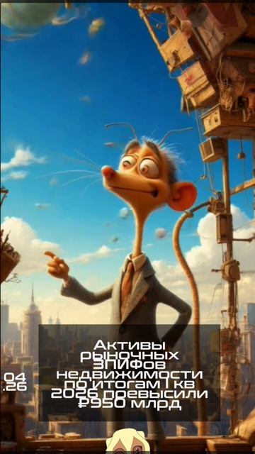 Активы рыночных ЗПИФов недвижимости по итогам I кв 2026 превысили ₽950 млрд
