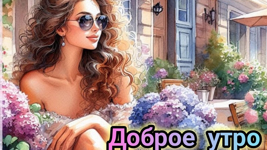 Апрельское доброе утро. Роскошная музыкальная открытка.