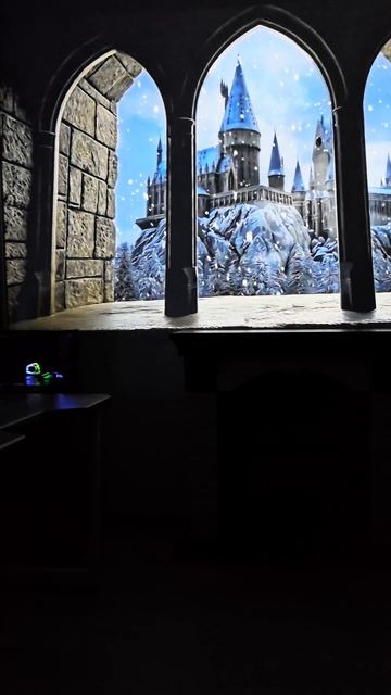 Вид из окна замка ✨️👀🏰😻♥️♥️♥️👀✨️ #projection #hogwarts #harrypotter