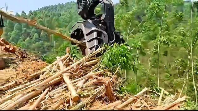 Харвестерная головка EMINX H7 Pro в работе