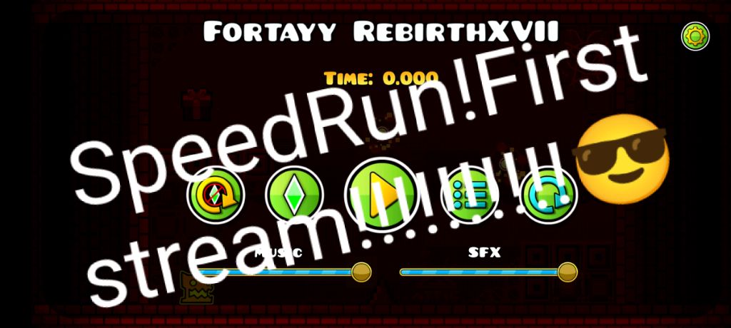 Первый стрим. Спидраним уровень платформер