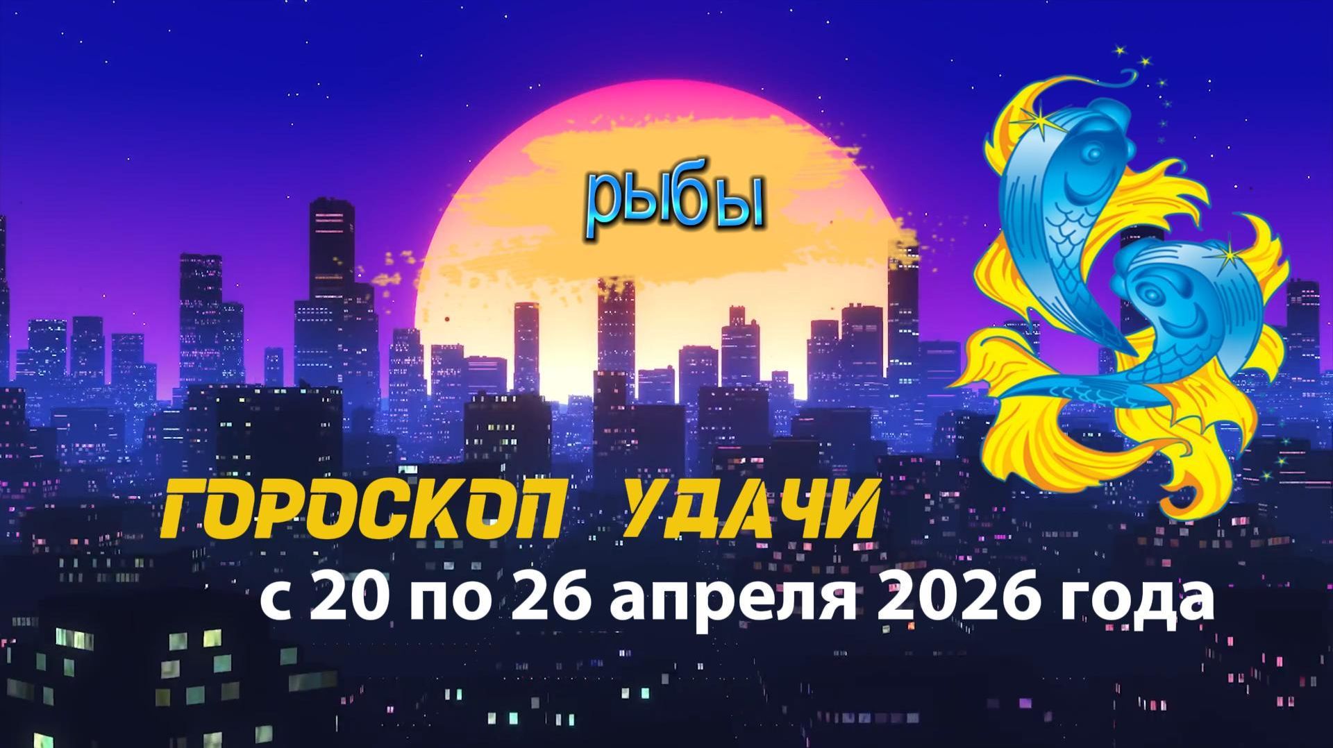 Гороскоп удачи на неделю с 20 по 26 апреля 2026 года. Рыбы