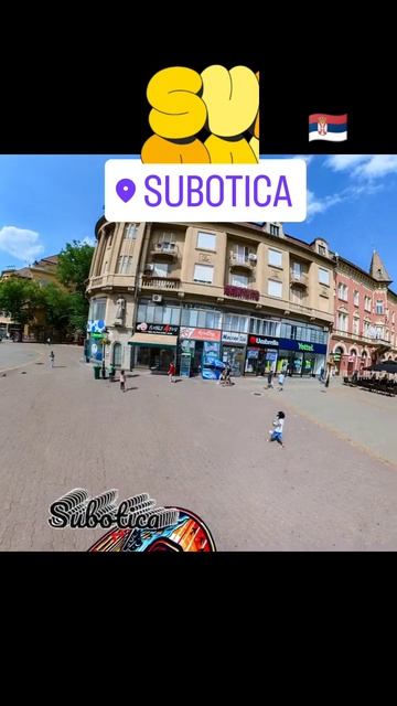 Grad Subotica - City Subotica Main Square Narodno Pozorište Népszínház Subotica #touristattraction