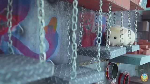 Приключение хомячка в красочном лабиринте - миссия: убежать от плохих игрушек! часть  2