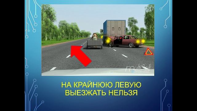 Расположение ТС на проезжей части