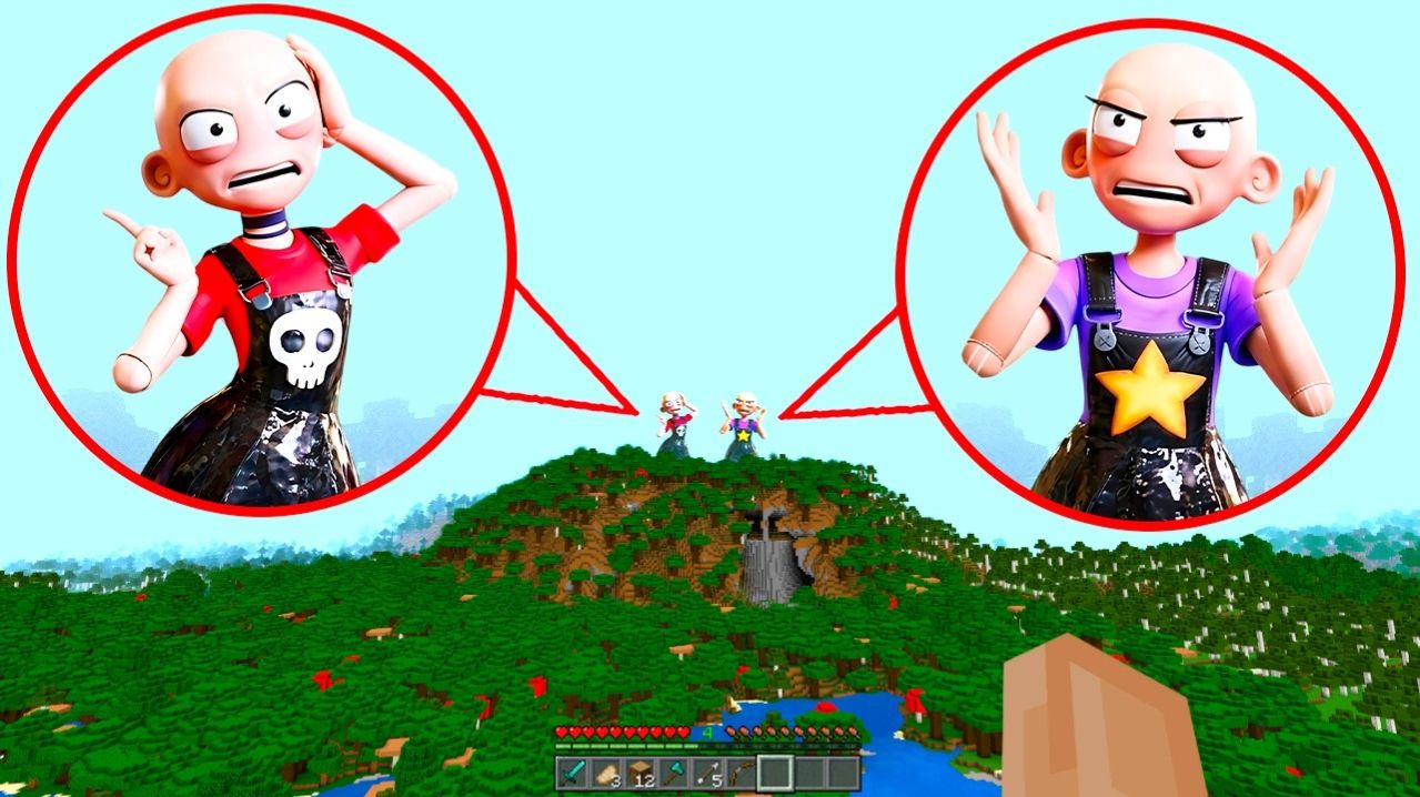 Я нашёл НОВЫХ лысых сестёр-близняшек Лили Лавбрейдс в Minecraft PE (Poppy Playtime, глава 5)