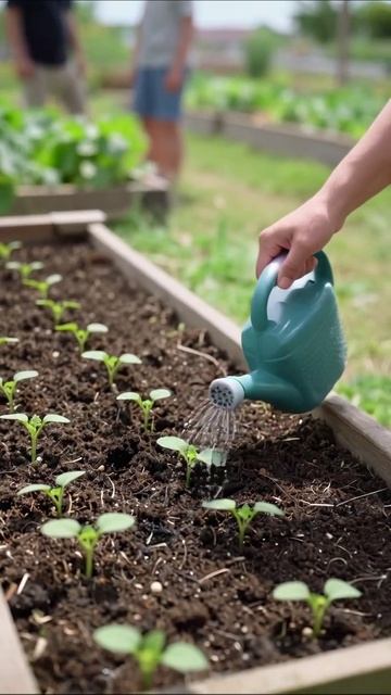 Уход за растениями: полив вашего огорода #садоводство #огород #растения