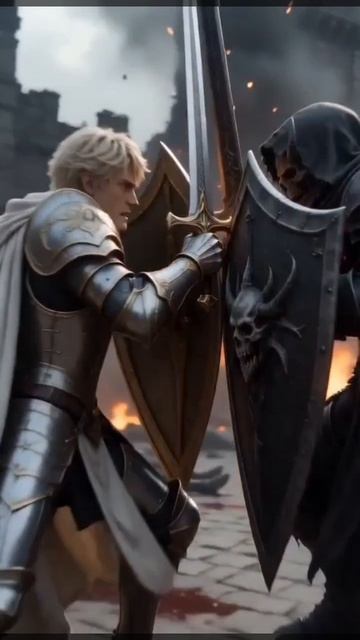 Битва Света и Тьмы.Сделано в #Seedance2.0#Grok Imagine#фильмы#видео#ежедневно#подпишись#искусственны