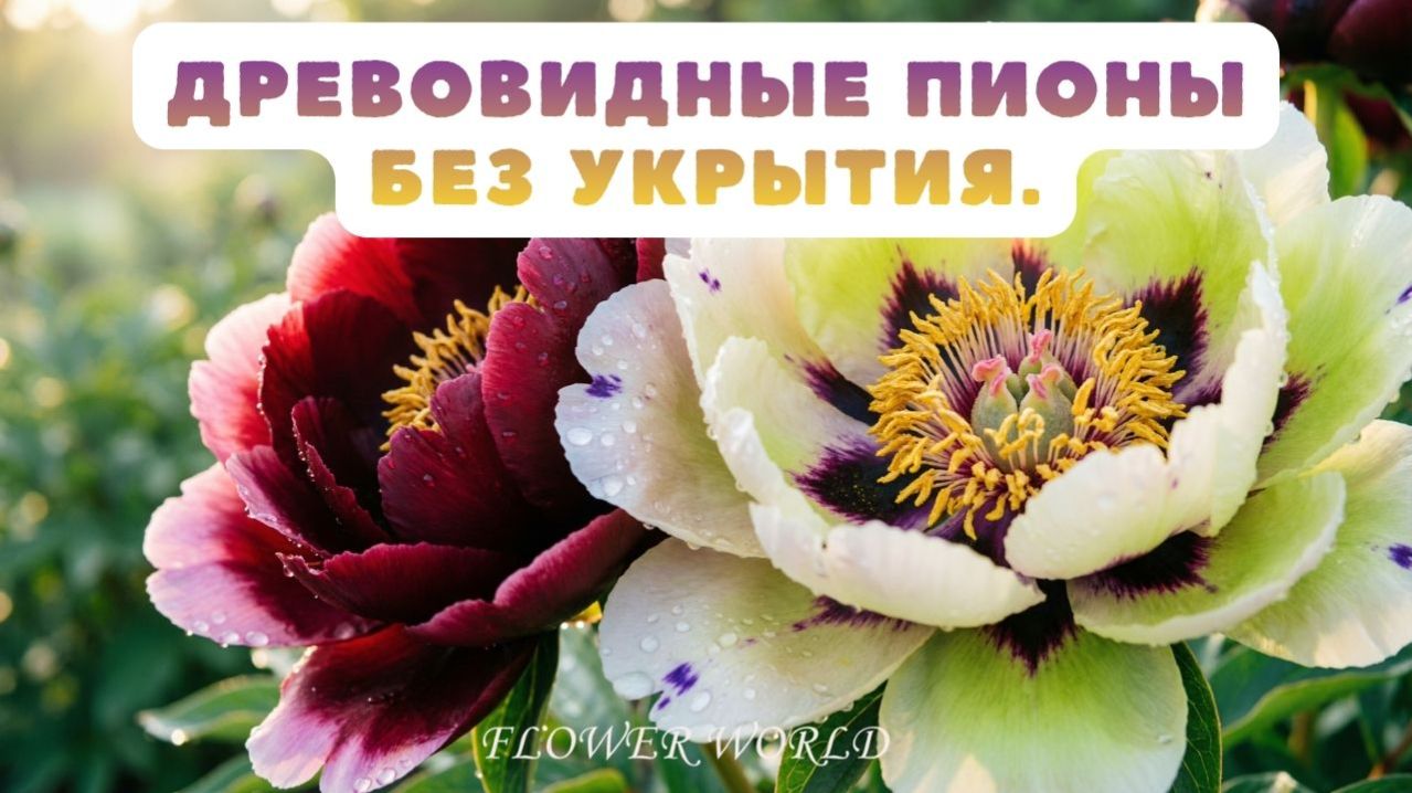 Древовидные пионы без укрытия. Топ неприхотливых сортов.😍