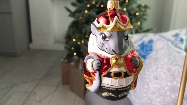 Ёлочная игрушка МЫШИНЫЙ КОРОЛЬ, подарочная упаковка, 85 мм, С1743