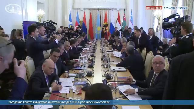 🔴 #ПрямойЭфир: Выступление С.В.Лаврова на заседании Совета министров иностранных дел СНГ