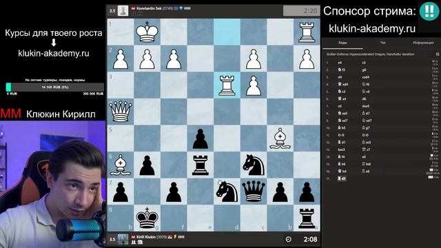 Титульный_Четверг_3+0!_Спонсор_трансляции_KLUKIN_AKADEMY_RU!