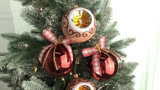 Набор стеклянных шаров ШОКОЛАД, 4х75 мм, С1650