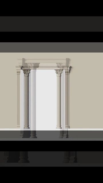 Арочный проём с колонами