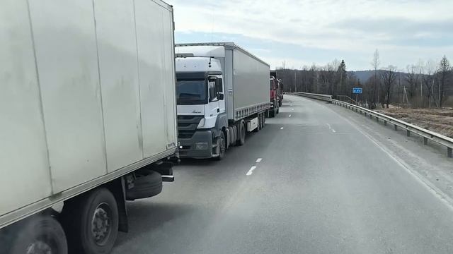 большая пробка трасса м-5-16. 04. 2025 год.