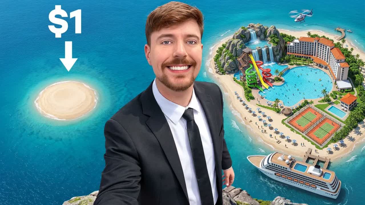 1 доллар против частного острова за 250 000 000 долларов!