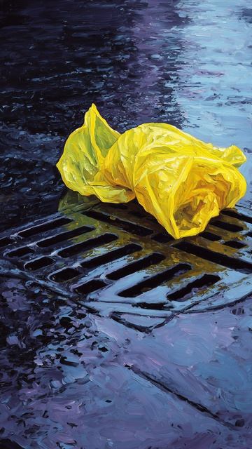 Жёлтый пакет (картина #1144) / Арт-студия Нормова