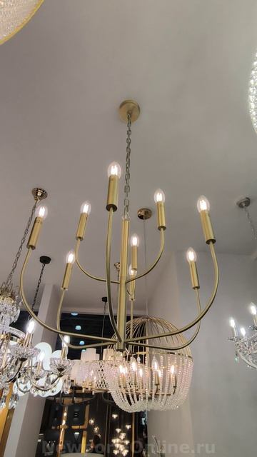 Люстра NEWPORT 34909/C Brass