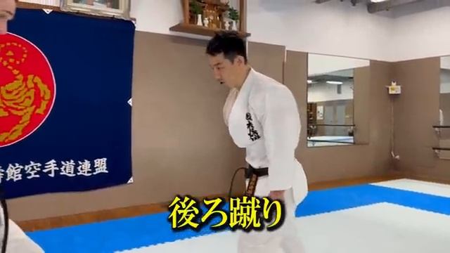 Кихон Уширо гери. Намерен продолжать заниматься каратэ всю жизнь. Сенсей Диазо Каназава  SKIF