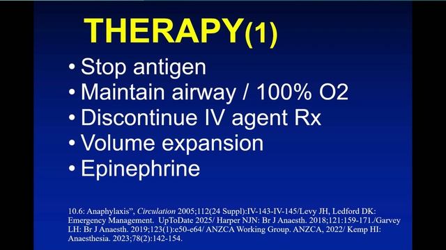 Anaphylaxis Jerrold Levy ISICEM 45
