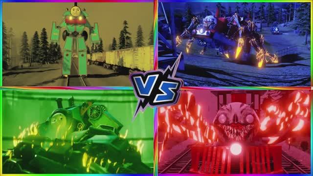 ПАРОВОЗИК ТОМАС и ПОЕЗД МУТАНТ 🆚 Эпический МУЛЬТИК битва героев