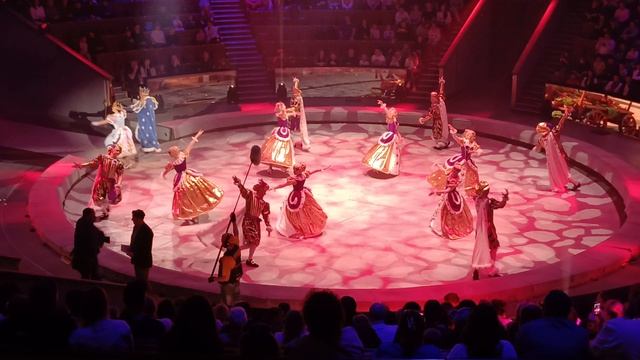 Красивый белый Таней Белоснежки в Большом Московском Цирке