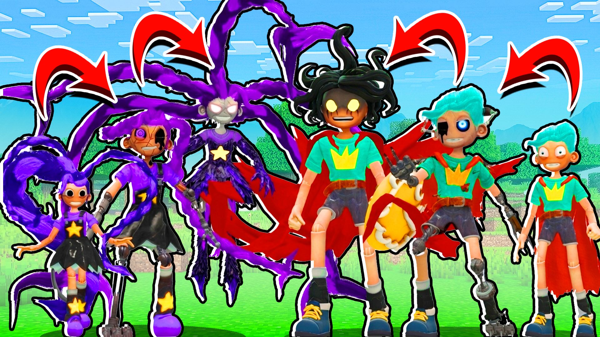 ВСЕ ФАЗЫ ЛИЛИ ЛАВБРЕЙДС и РОРИ РЕДСКЕЙП В МАЙНКРАФТ POPPY PLAYTIME 5