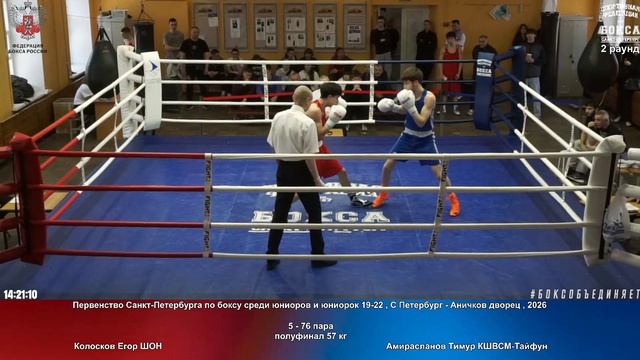 76 пф 57 кг Колосков Егор ШОН Амирасланов Тимур КШВСМ-Тайфун