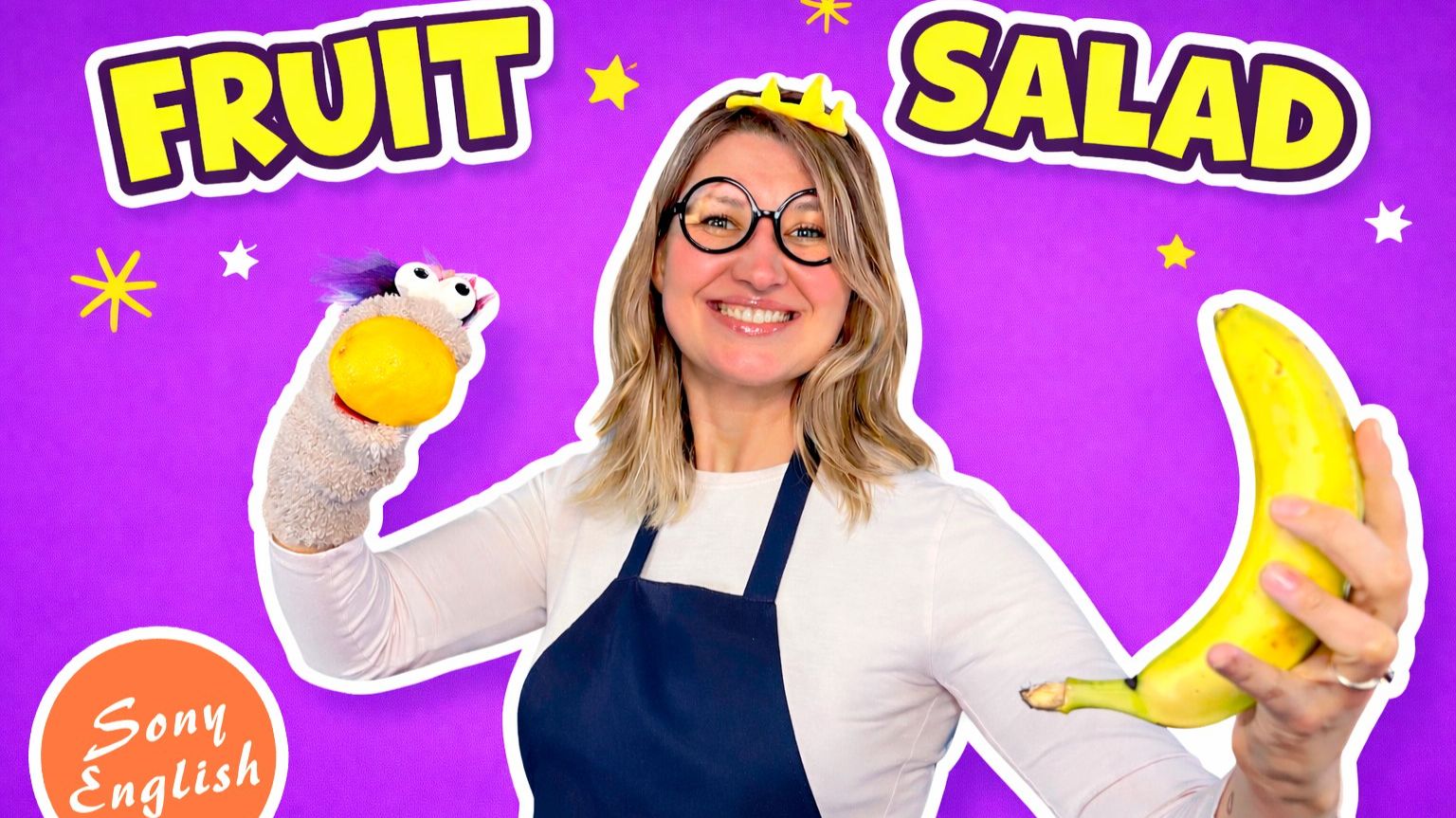 Соня и Шмонти готовят салат/Фрукты на английском/английский для детей/Сони Инглиш/Sony English