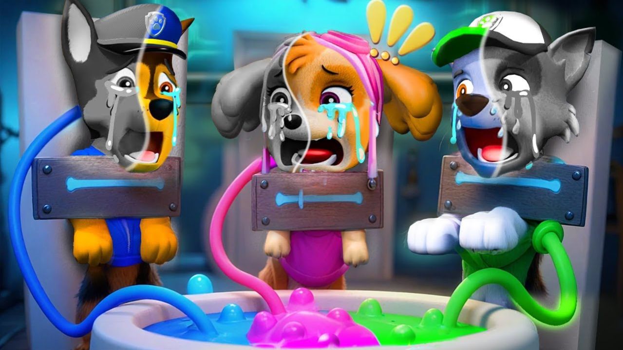 «Щенячий патруль» потерял свои цвета! Смогут ли они их вернуть?