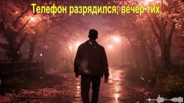 Телефон разрядился, вечер тих,