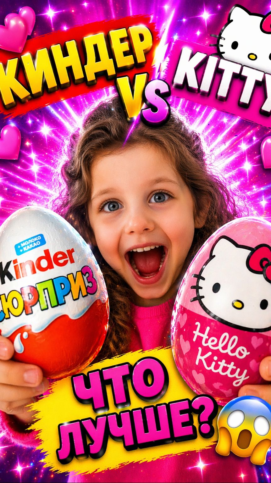 ASMR 😍 Киндер или Hello Kitty?