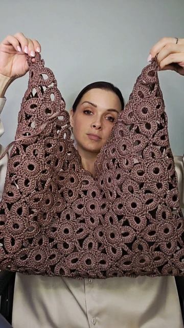 МК по вязанию сумки Кружева